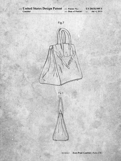 'PP430-Slate Jean Paul Gaultier Handbag Patent Poster' Giclee Print ...