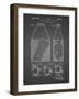 PP436-Black Grid Tennis Hopper Patent Poster-Cole Borders-Framed Giclee Print