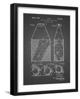 PP436-Black Grid Tennis Hopper Patent Poster-Cole Borders-Framed Giclee Print