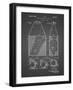 PP436-Black Grid Tennis Hopper Patent Poster-Cole Borders-Framed Giclee Print