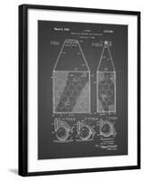 PP436-Black Grid Tennis Hopper Patent Poster-Cole Borders-Framed Giclee Print