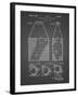 PP436-Black Grid Tennis Hopper Patent Poster-Cole Borders-Framed Giclee Print