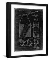 PP436-Black Grunge Tennis Hopper Patent Poster-Cole Borders-Framed Giclee Print