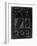 PP436-Black Grunge Tennis Hopper Patent Poster-Cole Borders-Framed Giclee Print