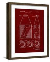 PP436-Burgundy Tennis Hopper Patent Poster-Cole Borders-Framed Giclee Print