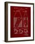 PP436-Burgundy Tennis Hopper Patent Poster-Cole Borders-Framed Giclee Print