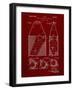 PP436-Burgundy Tennis Hopper Patent Poster-Cole Borders-Framed Giclee Print