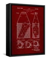 PP436-Burgundy Tennis Hopper Patent Poster-Cole Borders-Framed Stretched Canvas