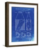 PP436-Faded Blueprint Tennis Hopper Patent Poster-Cole Borders-Framed Giclee Print