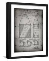 PP436-Faded Grey Tennis Hopper Patent Poster-Cole Borders-Framed Giclee Print