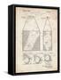 PP436-Vintage Parchment Tennis Hopper Patent Poster-Cole Borders-Framed Stretched Canvas