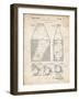 PP436-Vintage Parchment Tennis Hopper Patent Poster-Cole Borders-Framed Giclee Print