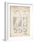 PP436-Vintage Parchment Tennis Hopper Patent Poster-Cole Borders-Framed Giclee Print