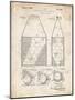 PP436-Vintage Parchment Tennis Hopper Patent Poster-Cole Borders-Mounted Giclee Print