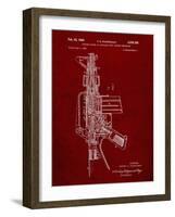 PP44 Burgundy-Borders Cole-Framed Giclee Print