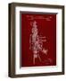 PP44 Burgundy-Borders Cole-Framed Giclee Print