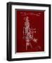 PP44 Burgundy-Borders Cole-Framed Giclee Print