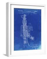 PP44 Faded Blueprint-Borders Cole-Framed Giclee Print