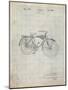 PP446-Antique Grid Parchment Schwinn 1939 BC117 Bicycle Patent Poster-Cole Borders-Mounted Giclee Print