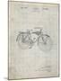 PP446-Antique Grid Parchment Schwinn 1939 BC117 Bicycle Patent Poster-Cole Borders-Mounted Giclee Print