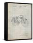 PP446-Antique Grid Parchment Schwinn 1939 BC117 Bicycle Patent Poster-Cole Borders-Framed Stretched Canvas