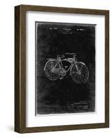 PP446-Black Grunge Schwinn 1939 BC117 Bicycle Patent Poster-Cole Borders-Framed Giclee Print