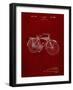 PP446-Burgundy Schwinn 1939 BC117 Bicycle Patent Poster-Cole Borders-Framed Giclee Print