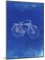 PP446-Faded Blueprint Schwinn 1939 BC117 Bicycle Patent Poster-Cole Borders-Mounted Giclee Print