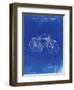 PP446-Faded Blueprint Schwinn 1939 BC117 Bicycle Patent Poster-Cole Borders-Framed Premium Giclee Print