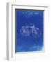 PP446-Faded Blueprint Schwinn 1939 BC117 Bicycle Patent Poster-Cole Borders-Framed Premium Giclee Print