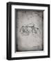 PP446-Faded Grey Schwinn 1939 BC117 Bicycle Patent Poster-Cole Borders-Framed Giclee Print