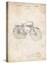 PP446-Vintage Parchment Schwinn 1939 BC117 Bicycle Patent Poster-Cole Borders-Stretched Canvas