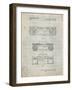 PP448-Antique Grid Parchment Hitachi Boom Box Patent Poster-Cole Borders-Framed Giclee Print