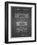 PP448-Black Grid Hitachi Boom Box Patent Poster-Cole Borders-Framed Giclee Print