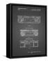 PP448-Black Grid Hitachi Boom Box Patent Poster-Cole Borders-Framed Stretched Canvas