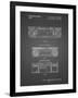 PP448-Black Grid Hitachi Boom Box Patent Poster-Cole Borders-Framed Giclee Print