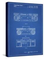 PP448-Blueprint Hitachi Boom Box Patent Poster-Cole Borders-Stretched Canvas