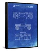 PP448-Faded Blueprint Hitachi Boom Box Patent Poster-Cole Borders-Framed Stretched Canvas