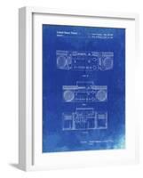 PP448-Faded Blueprint Hitachi Boom Box Patent Poster-Cole Borders-Framed Giclee Print