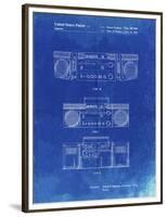 PP448-Faded Blueprint Hitachi Boom Box Patent Poster-Cole Borders-Framed Premium Giclee Print