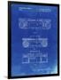PP448-Faded Blueprint Hitachi Boom Box Patent Poster-Cole Borders-Framed Premium Giclee Print