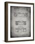 PP448-Faded Grey Hitachi Boom Box Patent Poster-Cole Borders-Framed Giclee Print
