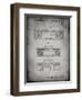 PP448-Faded Grey Hitachi Boom Box Patent Poster-Cole Borders-Framed Premium Giclee Print