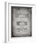 PP448-Faded Grey Hitachi Boom Box Patent Poster-Cole Borders-Framed Premium Giclee Print