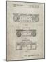 PP448-Sandstone Hitachi Boom Box Patent Poster-Cole Borders-Mounted Giclee Print
