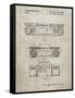 PP448-Sandstone Hitachi Boom Box Patent Poster-Cole Borders-Framed Stretched Canvas