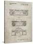 PP448-Sandstone Hitachi Boom Box Patent Poster-Cole Borders-Stretched Canvas