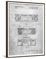 PP448-Slate Hitachi Boom Box Patent Poster-Cole Borders-Framed Premium Giclee Print