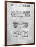 PP448-Slate Hitachi Boom Box Patent Poster-Cole Borders-Framed Premium Giclee Print