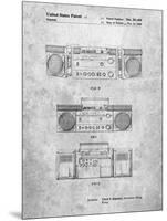 PP448-Slate Hitachi Boom Box Patent Poster-Cole Borders-Mounted Premium Giclee Print